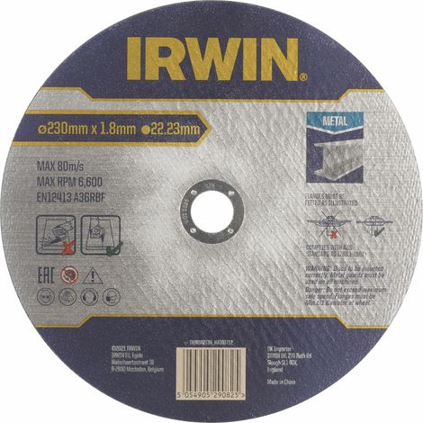Trennscheibe Irwin flat cutting disc 230 mm 1,8 mm