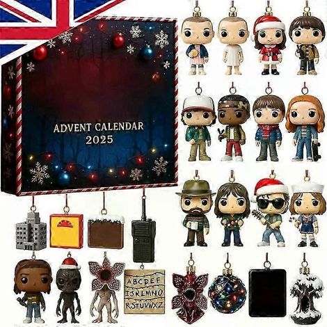 Calendrier de l'Avent Stranger Things 2025 : 24 jours de surprises festives en boîte 2D