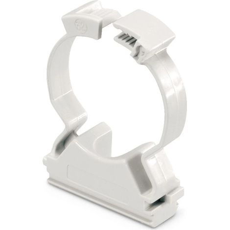 poly pool - 15 clips fissatubo a collare per tubi ø 16 mm grigie