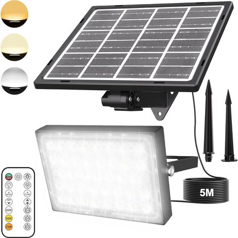 Projecteur Led Extérieur Solaire avec Télécommande (1/5)