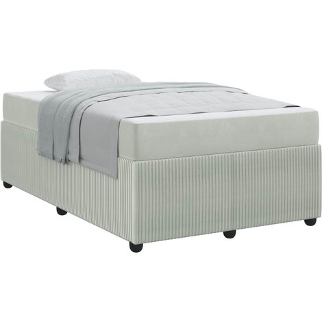 Maison Exclusive - Estructura de cama Gris Claro 120 x 190 cm tel (1/5)