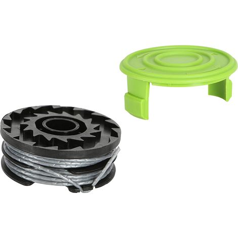 Greenworks 6m di Filo a Bobina per Tagliabordi 40V a Doppio Filo con Protezione, Diametro del Filo di 2mm, per G40LT G40LTK2 G40LTK2x (1/5)