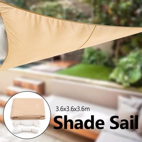 KLVGTIFS PUVoile d'Ombrage Triangulaire Tissu d'Oxford - Protection UV (1/4)