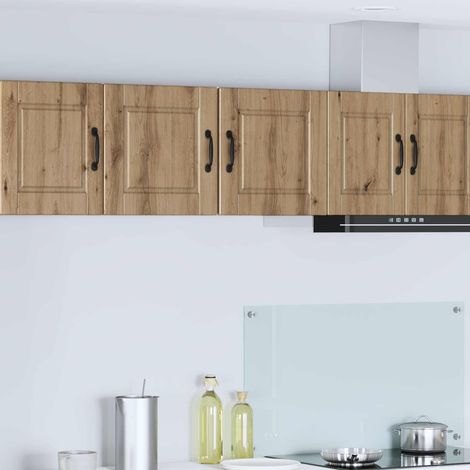 vidaXL Meuble mural PORTO 2 pcs Chêne artisanal Bois d'ingénierie (1/5)