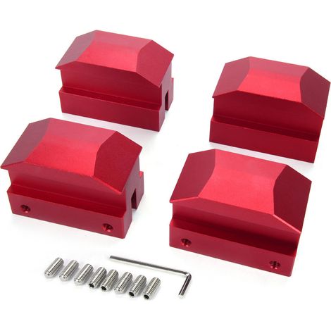 Accessoire auto compatible avec Chevrolet Camaro 6e génération (2016-2018) : cric de levage en alliage d'aluminium rouge. (1/4)