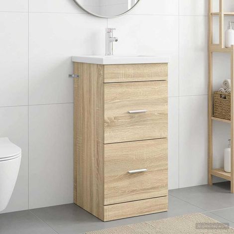 Vanidad de baño con lavabo Roble  42 x 40 x 84,5 cm
