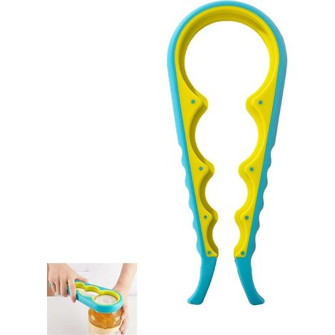 Ouvre-bouteilles, multifonction ouvre-bouteille, ouvre-boîte manuel en plastique, ouvre-boîte pour boîtes et bouteilles, dévisser les bouchons domestiques professionnels, pour cuisine, restaurant (1/5)