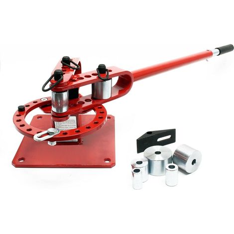 Piegatubi universale da officina pressa piegatubi piega acciaio tondo quadrato rosso 160000774