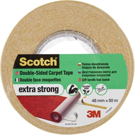 Lot de 3 rubans pour moquette double face extra fort Scotch®, 48 mm x 50 m (1/4)