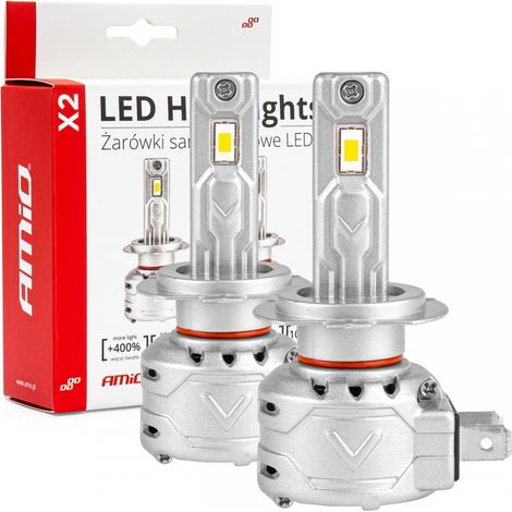 Bombillas LED para coche serie X2 H7 6500K Canbus amio-02973 (1/5)