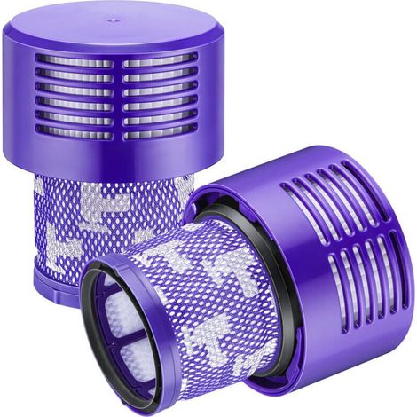2er-Pack V10-Filter für Dyson-Staubsauger, 2 Ersatzfilter für Dyson V10, V10 Absolute, V10 Animal, V10 Motorhead, SV12 Staubsauger, Ersatzteilnummer 969082-01