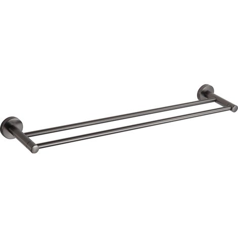 Mexen Remo double porte-serviettes, gris canon brossé - 7050725-66 (1/2)