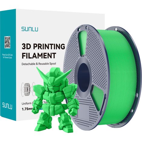 Filamento Sunlu PLA+ 2.0 (verde) (1/5)