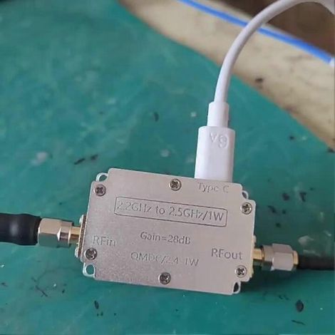 Module amplificateur de puissance RF 2,2 GHz - 2,5 GHz / 2,4 GHz, 1 W, pour l'amélioration de la transmission d'images (amplification RF 28 dB). (1/5)