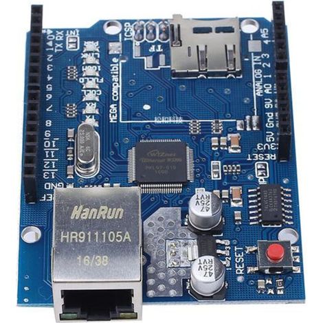 Nouvelle carte d'extension réseau Ethernet W5100, module d'extension pour carte SD (1/5)