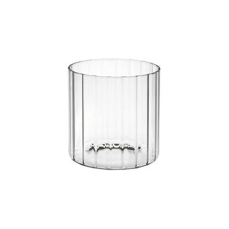A.L.E Import Cilindro Vetro Ottico Portaconfetti H 100 Mm D 100 Mm Trasparente