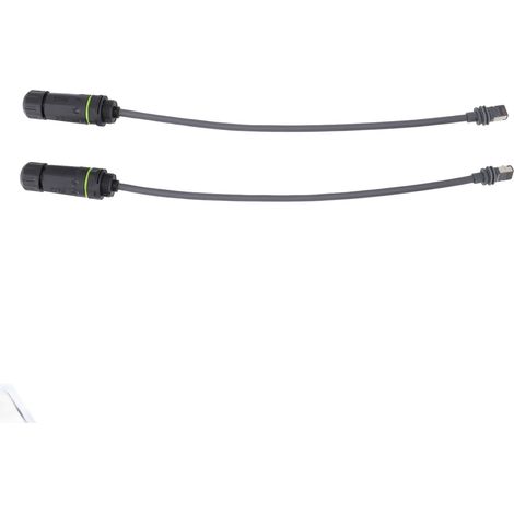 Câble satellite étanche 1200 Mbps avec fil de terre et connecteur RJ45 rallonge satellite avec adaptateur RJ45 pour satellite rectangulaire Gen3 V3 (1/5)