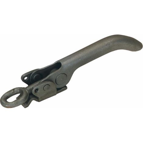 Lem Select – Fermeture réglable œillet rond pour remorque agricole – Longueur 210 mm – Brut sans peinture – Livrée sans crochet