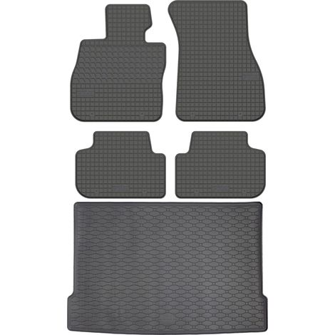 BMW Serie 1 F40 Hatchback de 2019 (JUEGO) - Alfombrillas de goma para coche + alfombrilla para maletero (1/5)