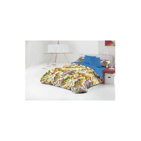 Housse de Couette, algodón-poliéster, 100/110, Couleur Bleu et Jaune