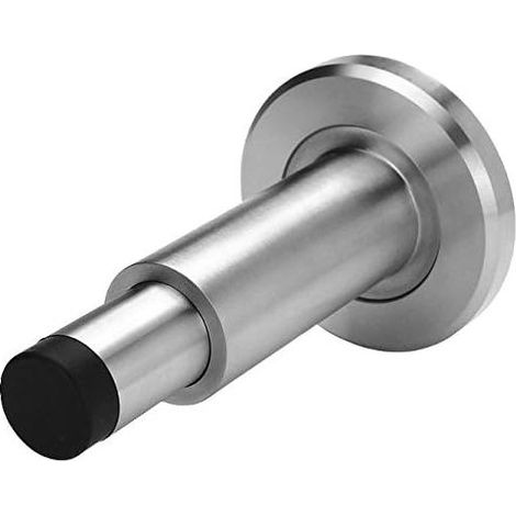 Butoir de porte réglable en acier inoxydable 304 – Hauteur 75-110mm – Finition usinage CNC – Fixation boulon laiton (1/4)