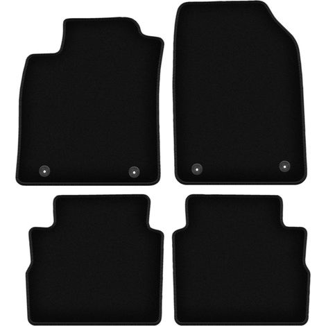 Schwarze Velours-Fußmatten für Opel Vectra C Kombi (2003-2008) (1/5)