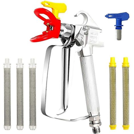 Kit de pulvérisation de peinture sans air comprenant 2 embouts 517 et une protection de buse. (1/5)
