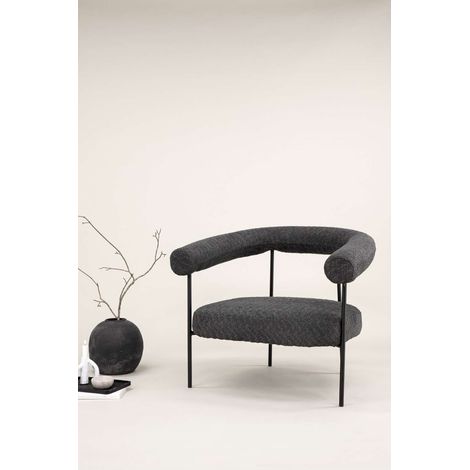 Hökåsen fauteuil gris foncé.