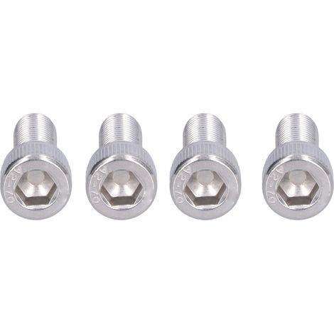 Ensemble de 4 vis à tête hexagonale creuse M10x25 en acier inoxydable A2, filetage fin, diamètre 1,25 mm. Quincaillerie et fixations. (1/5)