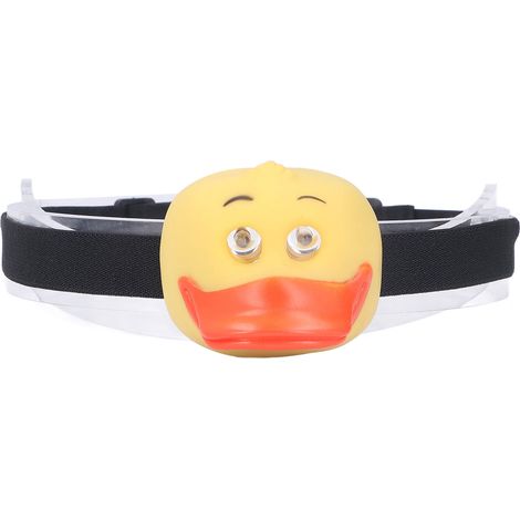 Lampe frontale LED canard mignonne pour enfants, éclairage vélo écologique et sécurité en plein air. (1/5)