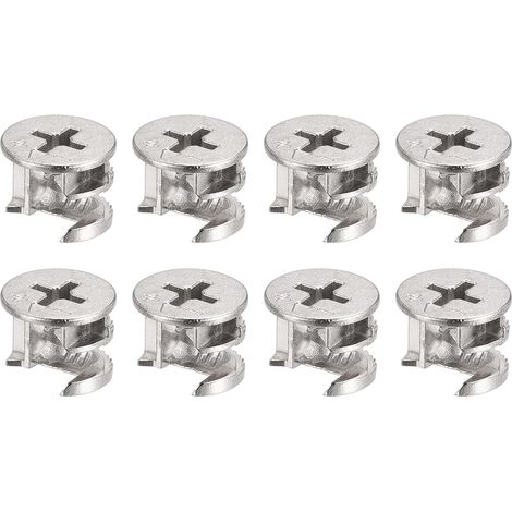 Cam Serrure Écrou pour Meubles, 8pcs 14.6x11.3mm Joint Connecteur Serrage Écrous Meubles Connexion Cam Raccords (1/5)