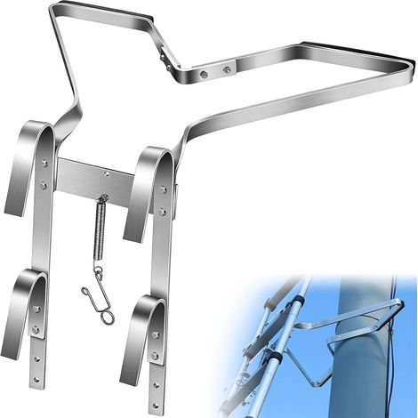 Écarteur d'Échelle en Forme de V avec Pare-Chocs en Caoutchouc Antidérapant,Stabilisateur Aluminium Universel pour Échelles,Accessoires Échelle Facile à Utiliser pour Nettoyage Fenêtres,Toit,Gouttière (1/5)