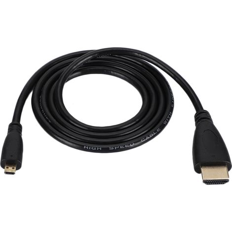 Câble adaptateur micro HDMI 1440p/1080p/1080i/720p/480p compatible avec Raspberry Pi 4B (1/5)