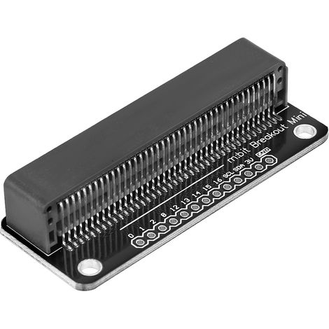Vergoldete Erweiterungsplatine für MINI/Micro:bit-Komponenten, 2,54 mm Pins (schwarz) (1/5)