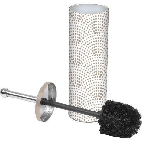 Brosse WC (Diamètre 9,4 x 38,5 cm) Mineral Marron, Métal Imprimé (1/2)