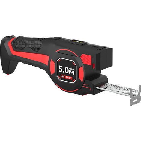 Ruban acier, 2-en-1, laser, 5mx25mm, 1 pièce, pour bricolage (1/5)