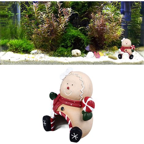 Décoration Aquarium Noël Nain Père Noël Figurine Gingerbread - AUTRES (1/5)