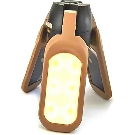Lampe solaire de camping - Rechargeable par USB, haute luminosité, B (1/5)