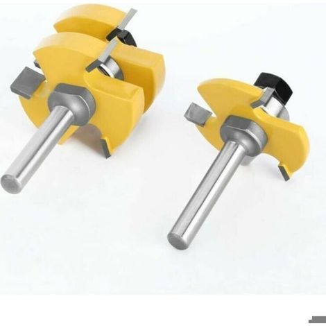 Fraise Rainure T - 3 Dents - Queue 8 mm - Acier Tungstène - Pour Bois MDF Contreplaqué - 1 Pièce