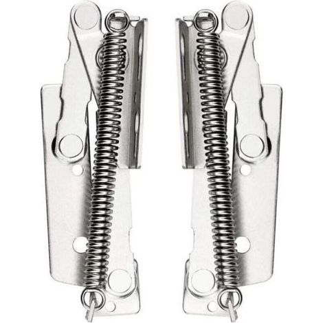 2 Pcs Charnière de Porte d'armoire, Charnière à Ressort, 80 ° Paumelles de Porte Pour Portes de Meuble Haut, Placard, Armoire de Cuisine Capacité de Charge Jusqu'à 10 Kg (1/4)