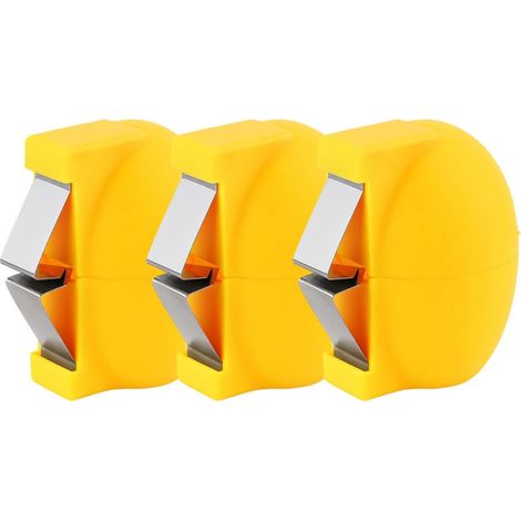 Ouvre-coquilles d'œufs 2026, casse-œufs multifonctionnel en acier inoxydable, séparateur d'œufs, éplucheur d'œufs crus et durs, ustensile de cuisine (jaune, lot de 3) (1/5)