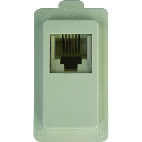 PRESA TELEFONICA PLUG 'RJ11' 2084- 2 pezzi  - FEB