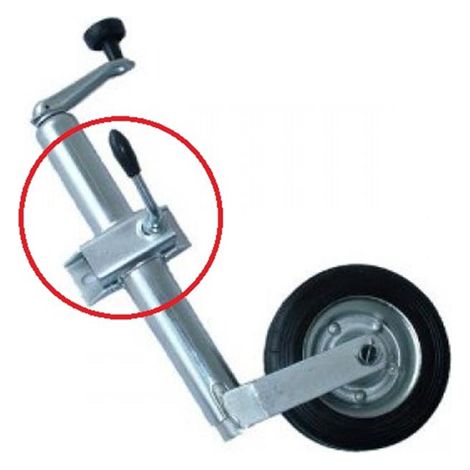 Supporto Ruota Ruotino   48 Mm Registrabile Morsetto Carrello Appendice Rimorchio Barca