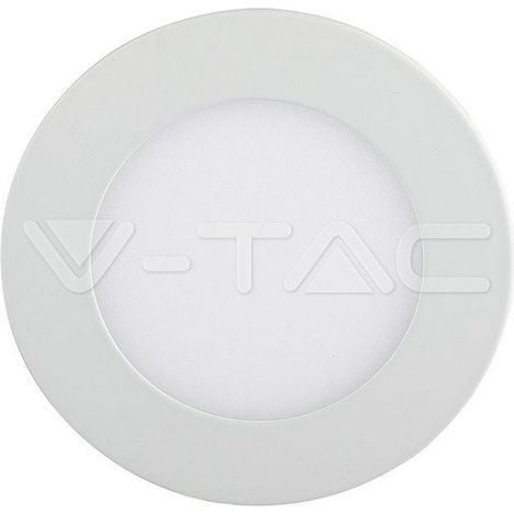 22W LED SLIM PANNELLO LUCE BIANCO CALDO ROTONDO 3000K - Luce CALDA (1/5)
