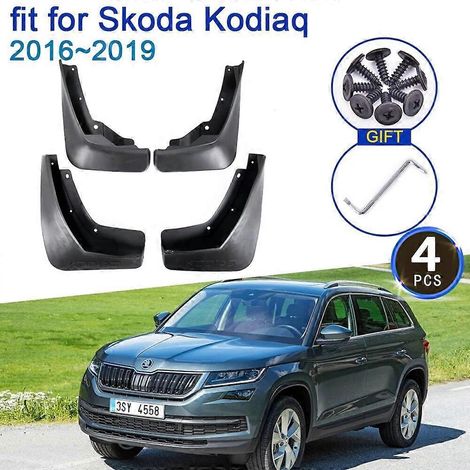 Schmutzfänger für Skoda Kodiaq 2016 2017 2018 2019, 4x Schmutzfänger, Kotflügel-Styling-Zubehör, Upgrade-Schutzlappen, Spritzschutz