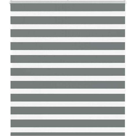 4014137 Store zèbre gris foncé largeur du tissu 125,9 cm polyester (1/5)