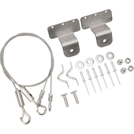 Ensemble de verrouillage de trappe et de corde de porte, élingue réglable en câble d'acier inoxydable 304, convient aux camping-cars et aux yachts. (1/5)