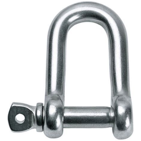 Industrial M8 Steel Lifting Shackles 10 Items Heavy Duty Fitness Sandbag U Straps Heavy Duty Steel Shackle Chains for Marine Ropes (1/5)