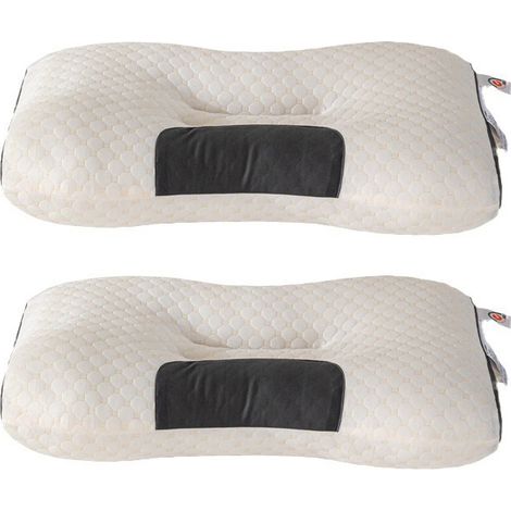 Oreiller de soutien du cou doux noyau d'oreiller massage spa 2pcs (1/5)