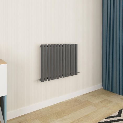 Biubiubath Oval Column Radiator 600x767mm Single Anthracite (1/5)